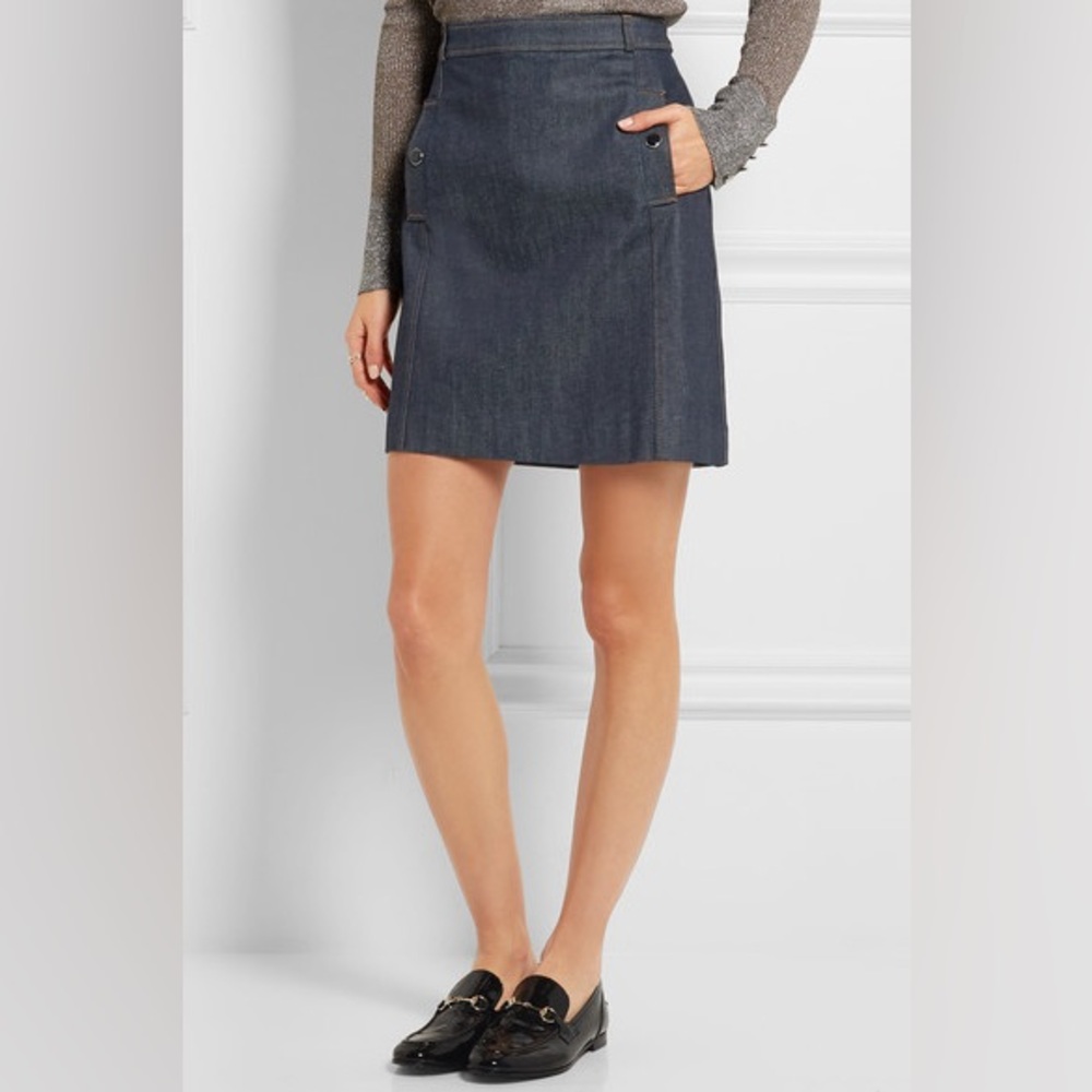 Vanessa Seward Austin Indigo Mini Denim Skirt